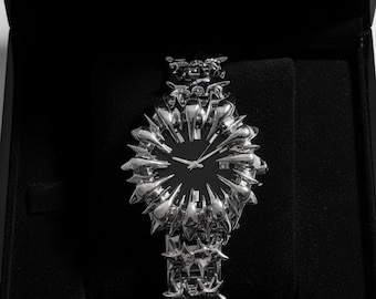 Soldered style watch spiked mens