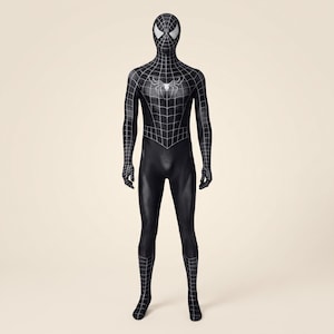 Spider man black suit symbiote cosplay - Etsy 日本