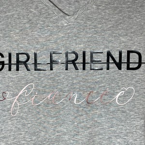 Girlfriend to Fiance Fitted T-Shirt - Bride to Be, Future MRS, bridal gift, hen party gift