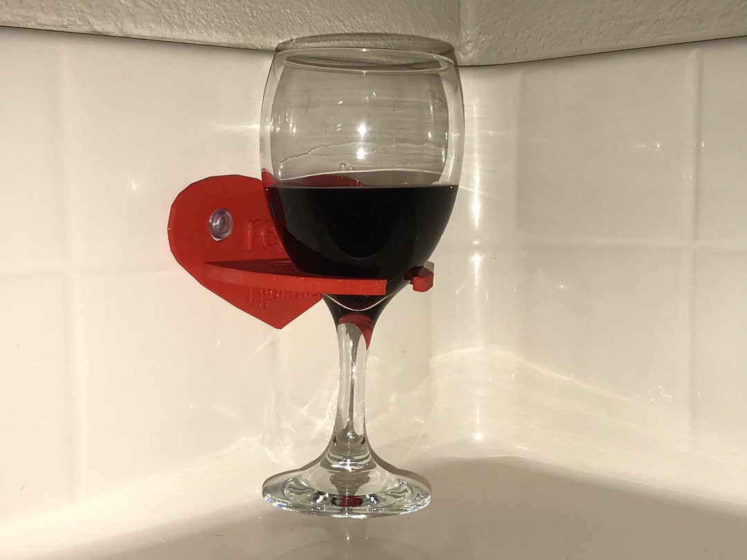 Wine Glass Beverage Holder for Bath or Shower Wine Glass Holder for