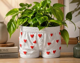 Dungeon Crawler Carl heart boxer plant pot, desk organizer!