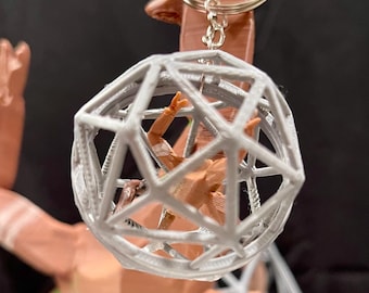 Rocky in his Xenoite ball keychain from Project Hail Mary!