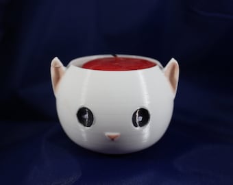 Kitty Cat Planter - Mini vaso de plantas suculentas com impressão em 3D personalizado