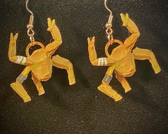 Rocky Earrings from Project Hail Mary, hand painted with multiple stainless steel hoops available!