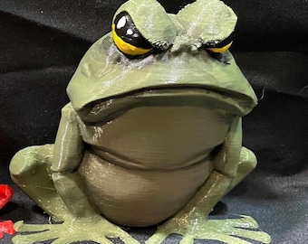 The Angry Frogs! Many colors and sizes, anti Valentines, love, grumpy, toads, froggys