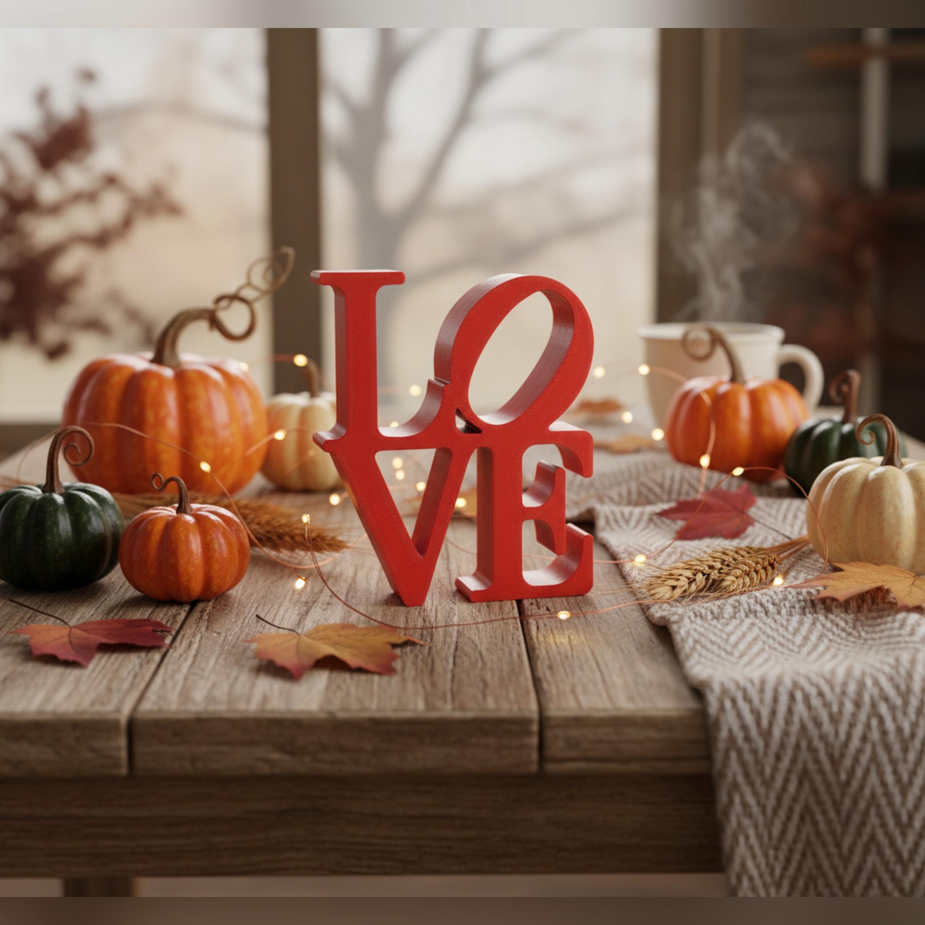 LOVE Sculpture: Custom Wedding Anniversary Decor