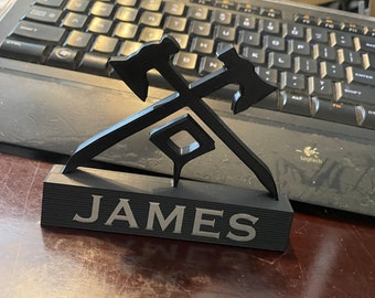 New World Game Personalized Desk Name Plate