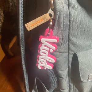 Personalized Custom Name Tag, Personalized Keychain, personalized name keyfob, customized Zipper Pull, Backpack Tag