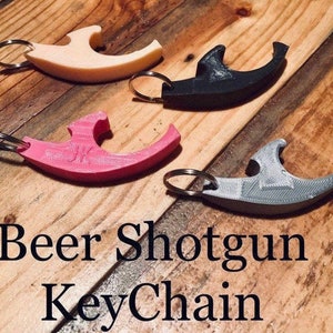 Drinking 49814 Drinking Shotgun Bottle Opener Pink Keychain