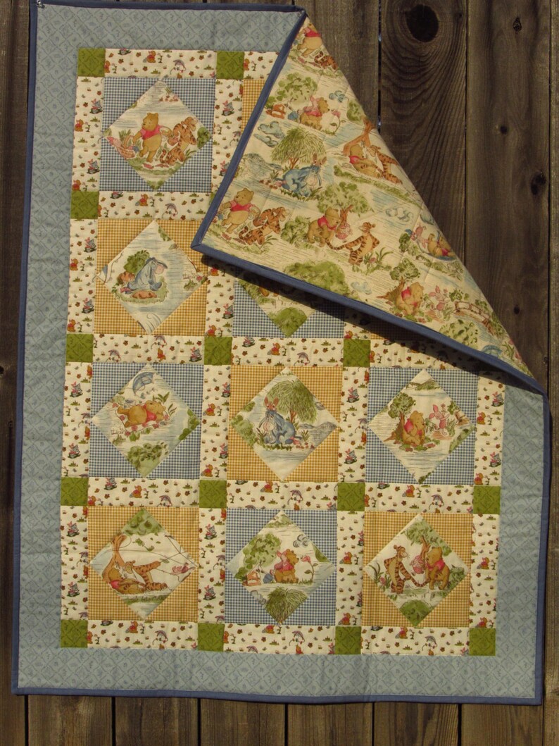 Disney's Winnie the Pooh Baby Quilt Etsy
