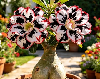 Adenium Desert Rose Plant, Ornamental Tropical Flowering Plant, Balcony Garden