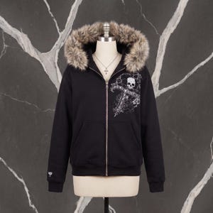 Fur Hoodie Y2k Zip Up - Etsy