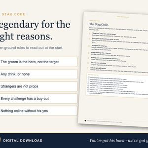 Stag Do Games, Bachelor Party & Bucks Party Games, Groom Quiz, Challenge Cards, Awards, Editable Word + PDF, UK and US Editions imagen 5