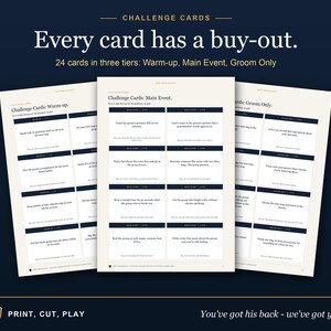 Stag Do Games, Bachelor Party & Bucks Party Games, Groom Quiz, Challenge Cards, Awards, Editable Word + PDF, UK and US Editions imagen 4