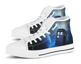 Zapatillas deportivas altas personalizadas de Doctor Who, zapatos de plataforma de lona personalizados + tallas para niños