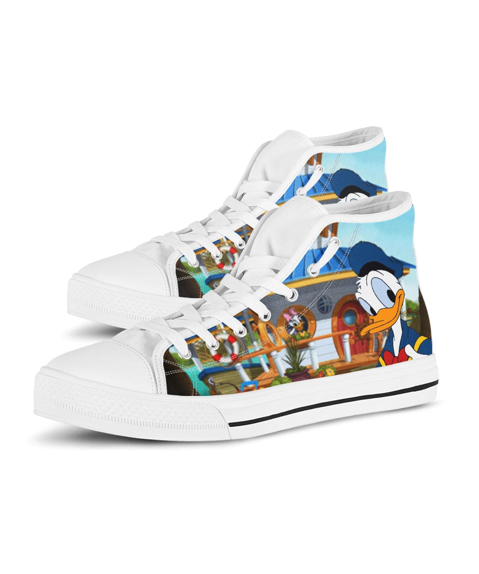 Donald Duck Sneakers - Etsy