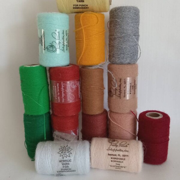 Yarn for Punch Embroidery Etsy