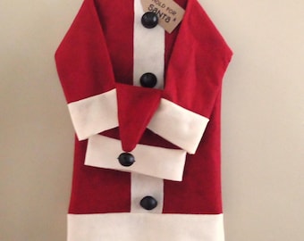 Primitive Santa Suit Sewing Pattern, Christmas Coat & Hat PDF, Country Christmas Decor