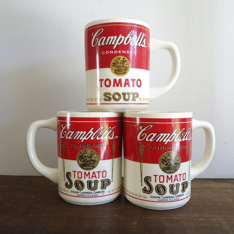 Vintage Campbell Soup mug coffee cups Etsy