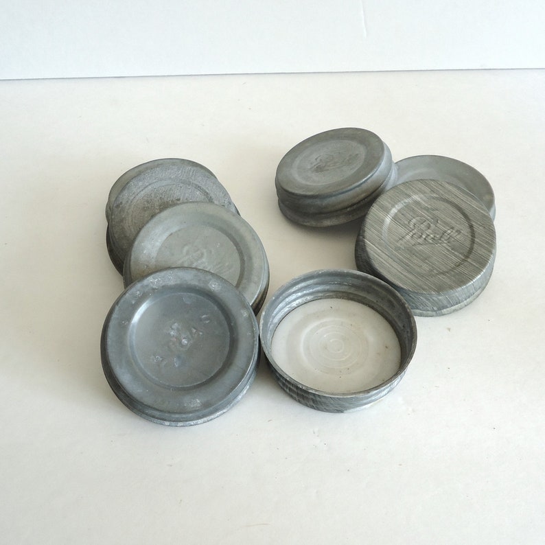 Zinc Jar Lids Canning Jar Lid 2 Standard Size Vintage Atlas Etsy