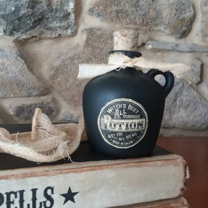 Handmade Halloween book display, potions bottle, Halloween witch props, decoration,spells, potions, poisons book stack, image 5