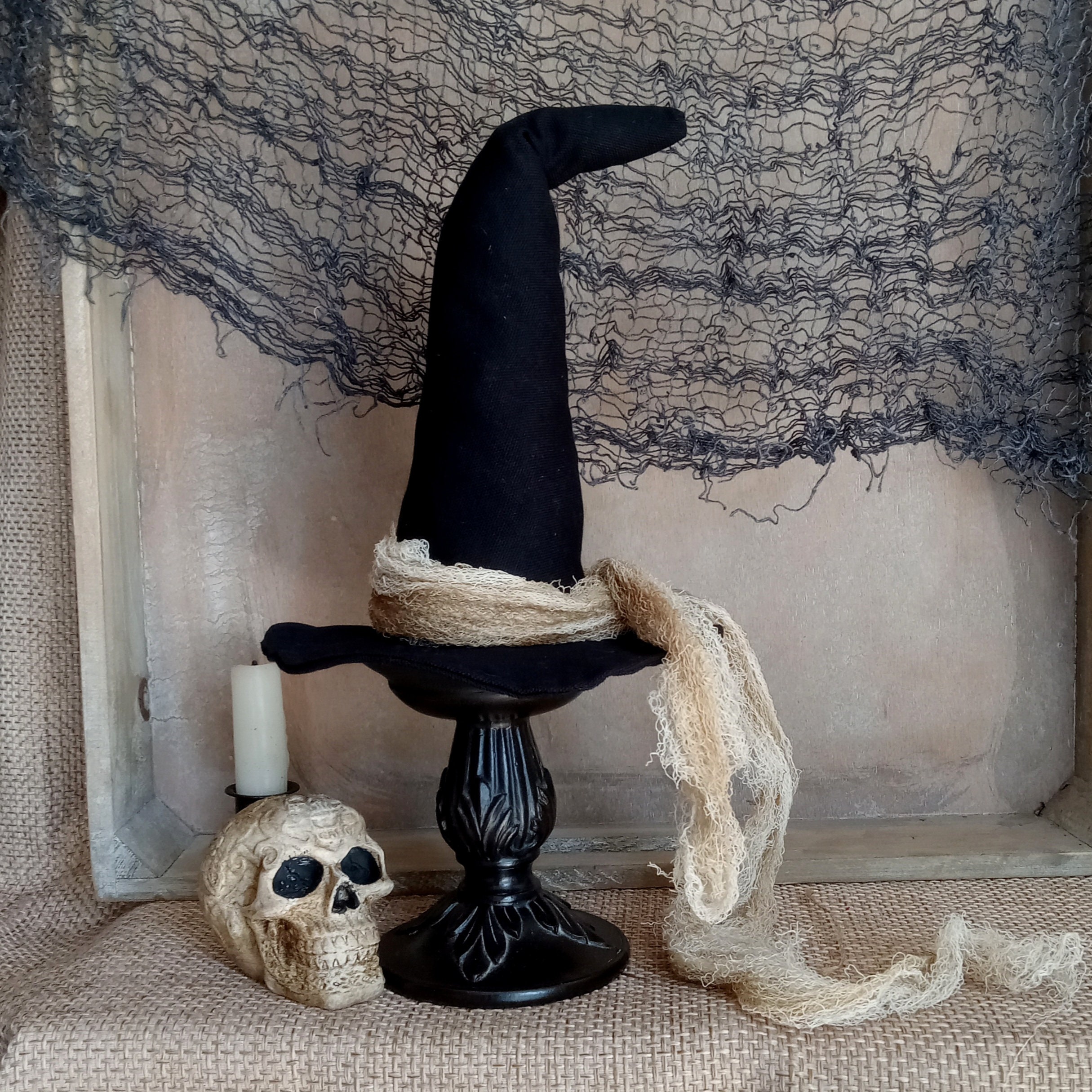 Witchy Woman Halloween Display Kitchen or Coffee Bar Tray Decor