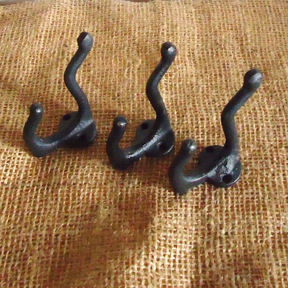 wall hooks 4 coat hat hooks old fashioned bathroom towel Etsy