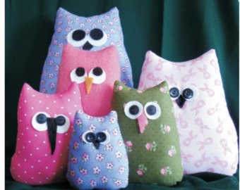Owl pattern, Easy sewing pattern beginner, nursery, owl pillow easy sewing, soft owl doll, kids sewing pattern, bean bag owl