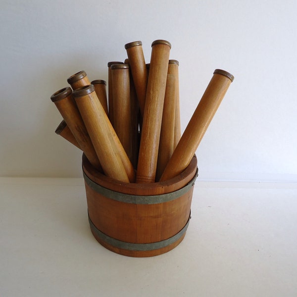 Vintage Bobbins, wood spools, wooden bobbins, vintage spools