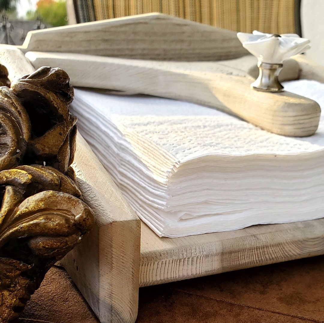 Solid Wood Napkin Holder With Driftwood Finish for Indoor or Outdoor