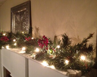 christmas mantle red berry garland christmas garland holly berry with lights pine mantle garland staircase garland christmas decor - Christmas Mantel Decorations For Sale christmas mantle red berry garland christmas garland holly berry with lights pine mantle garland staircase garland christmas decor - Christmas Mantel Decorations For Sale