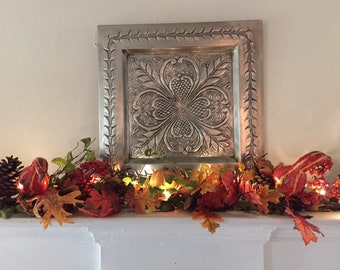 Fall Garland, Autumn Garland, Autumn Leaf, Pumpkin Garland, Harvest Fireplace Swag
