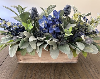 Berry Centerpiece, Farmhouse Arrangement, Lambs Ear Centerpiece, Farmhouse Decor, Wedding Decor, Rustic