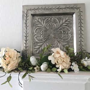 Hydrangea Mantle Garland, Spring Floral Decor, Cherry Blossom Garland image 4