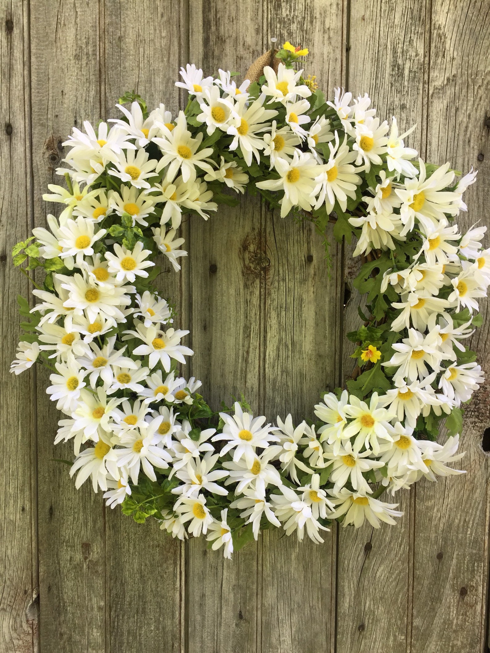 Daisy Wreath Summer Wreath Spring Wreath Front Door Wreath Etsy