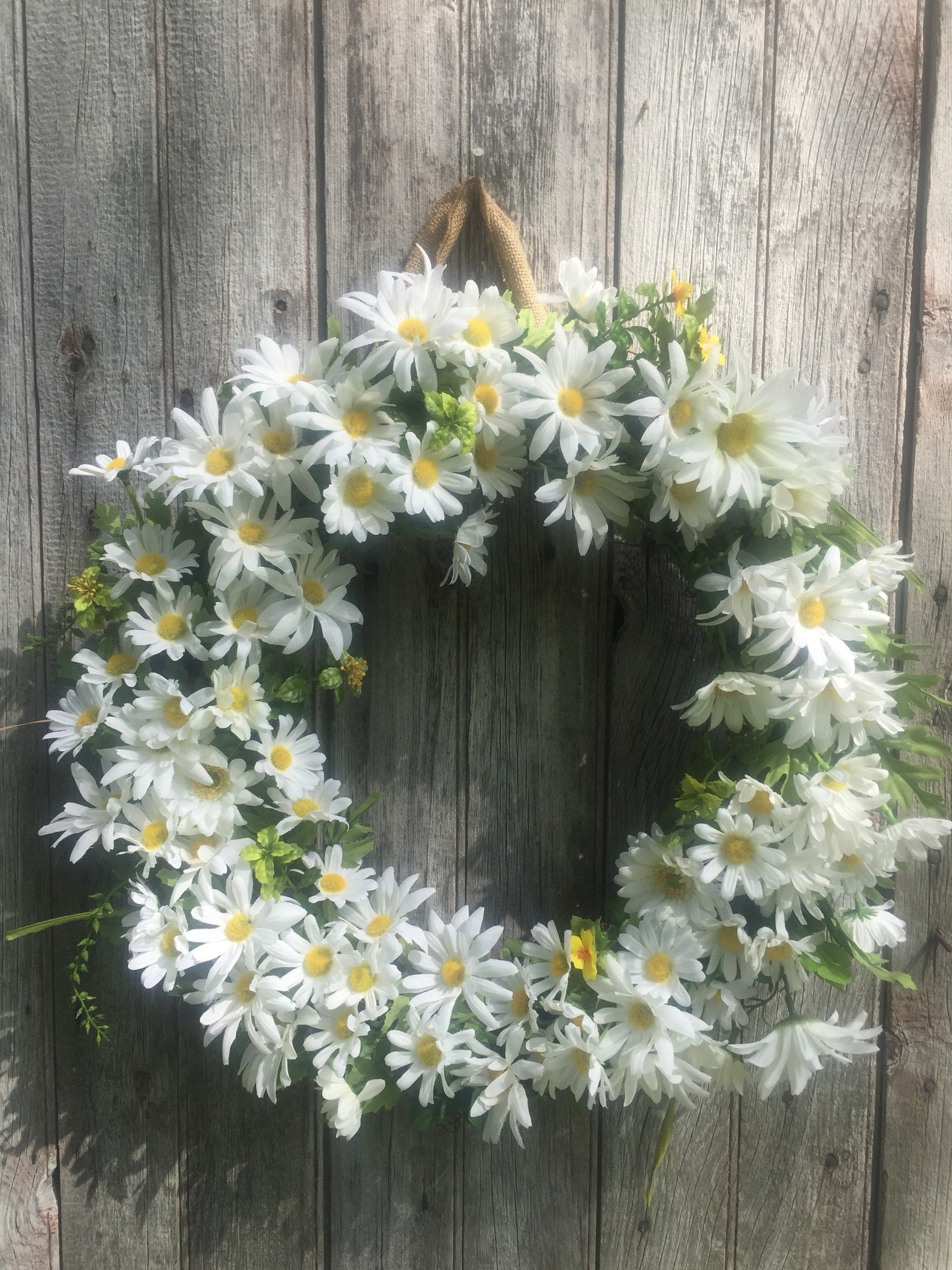 Daisy Wreath Summer Wreath Spring Wreath Front Door Wreath Etsy