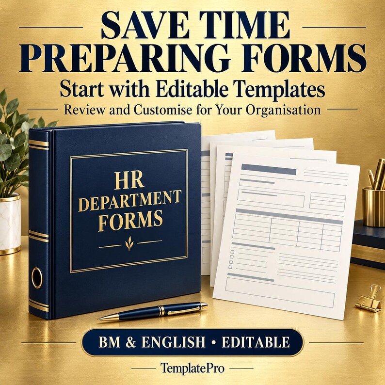 Human Resources Paper File Sample HR Forms Templates | Editable Human Resources Documents | Malay ...