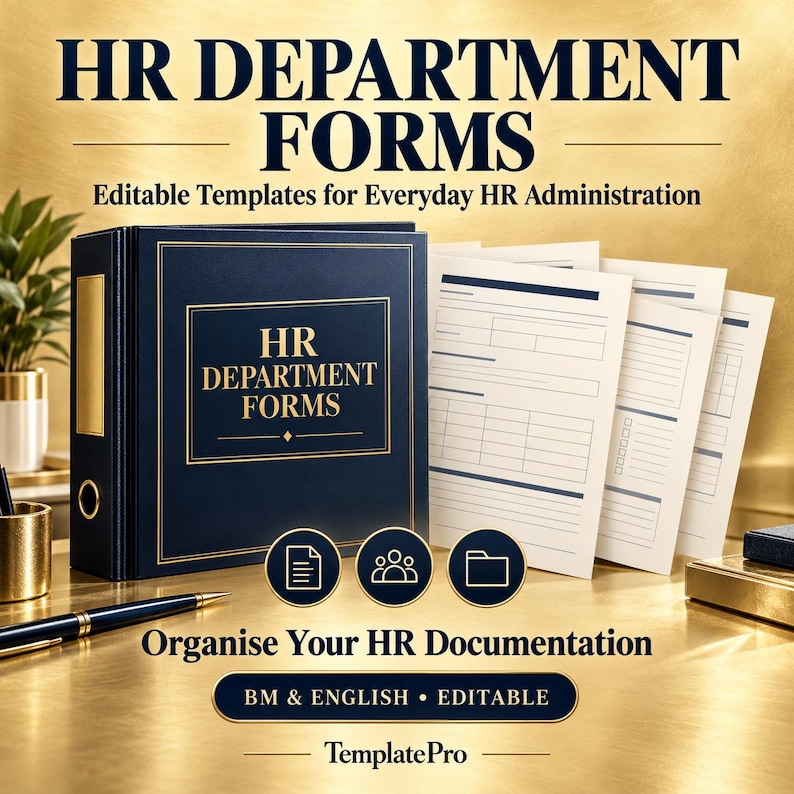 Human Resources Paper File Sample HR Forms Templates | Editable Human Resources Documents | Malay ...
