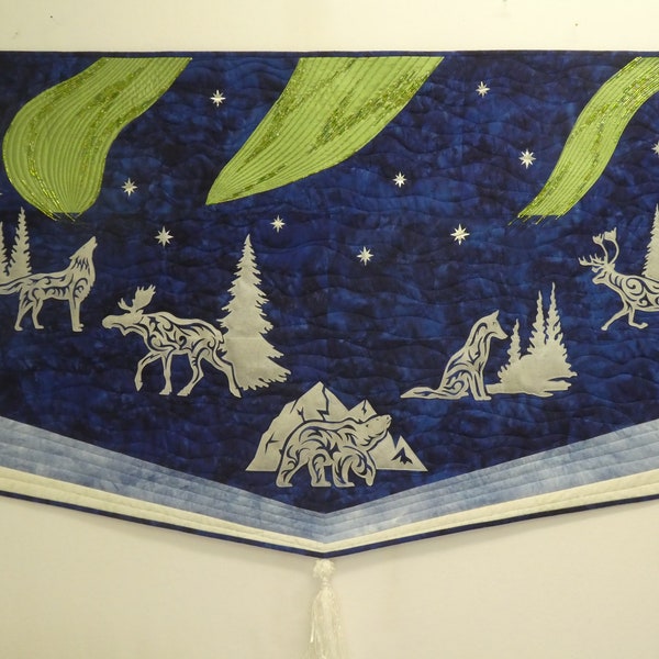 Arctic Aurora Art Quilt
