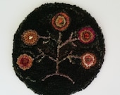 Hooked Rug Primitive Tree Of Life Penny Hooked Rug Sale Beacohillcollect Penny Tree Of Life Hooked Rug