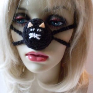 Kitty Cat Crochet Nose Warmer  Beaconhillcollect Nose Warmer Cat
