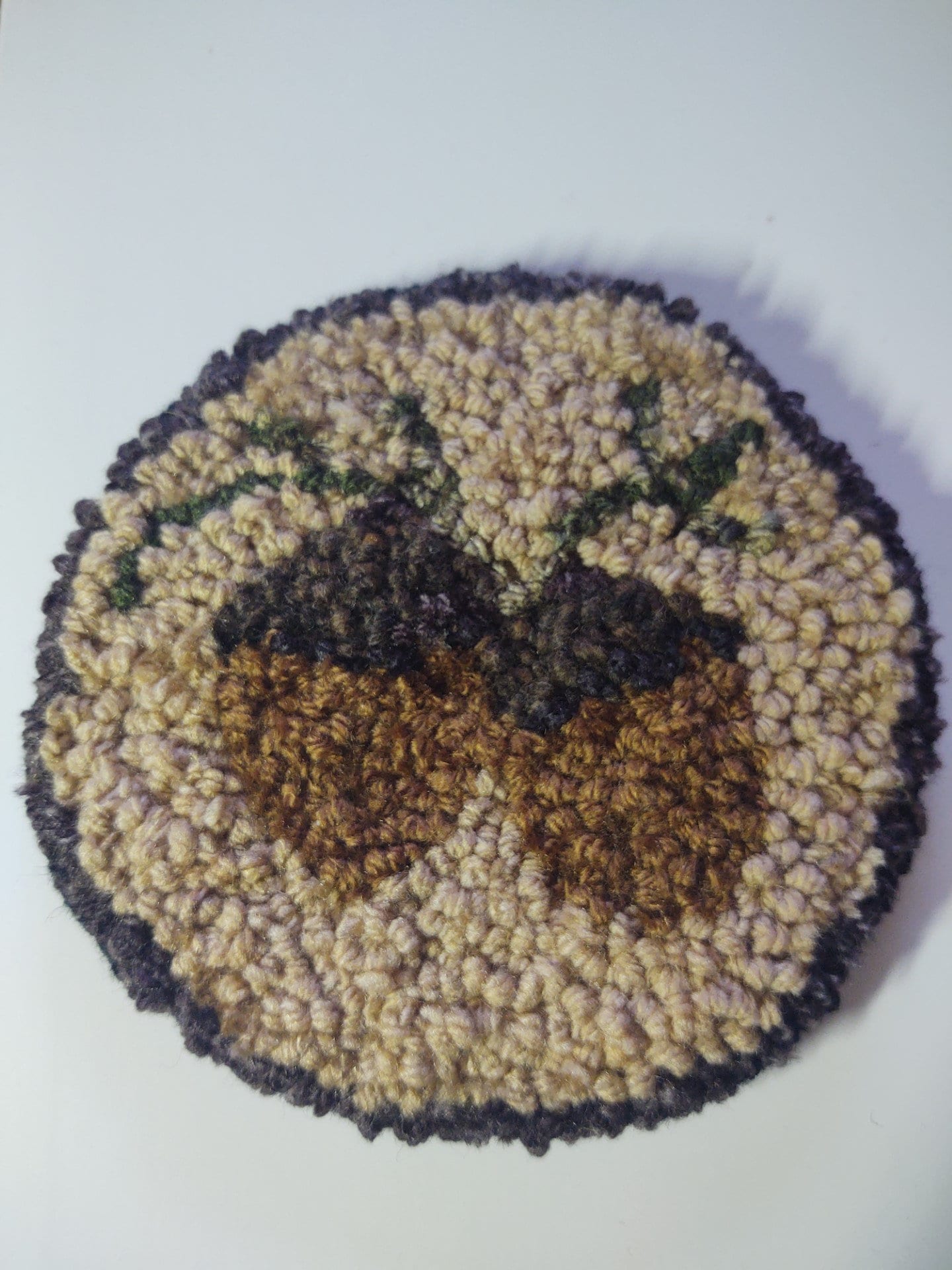 Hooked Acorn Rug Beaconhillcollect Acorn Hooked Rug - Etsy