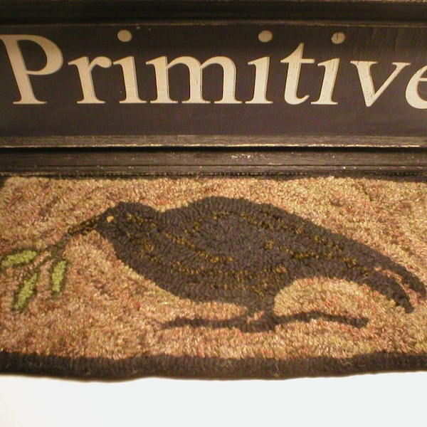 Hooked Rug Crows - Etsy