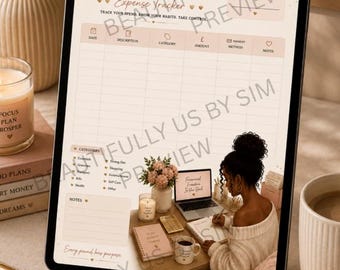 Money Moves Expense Tracker | Monthly Budget Planner (Digital Download)