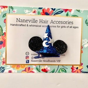 Sorcerers Apprentice mouse ears headband or mini hair clip
