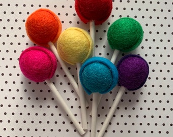 Felt lollipop hair clip