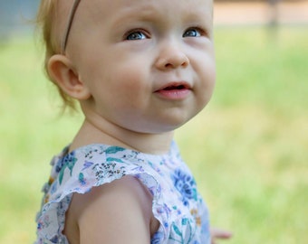 Felt orange clementine nylon headbands