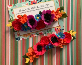 Dainty Fiesta flower headband