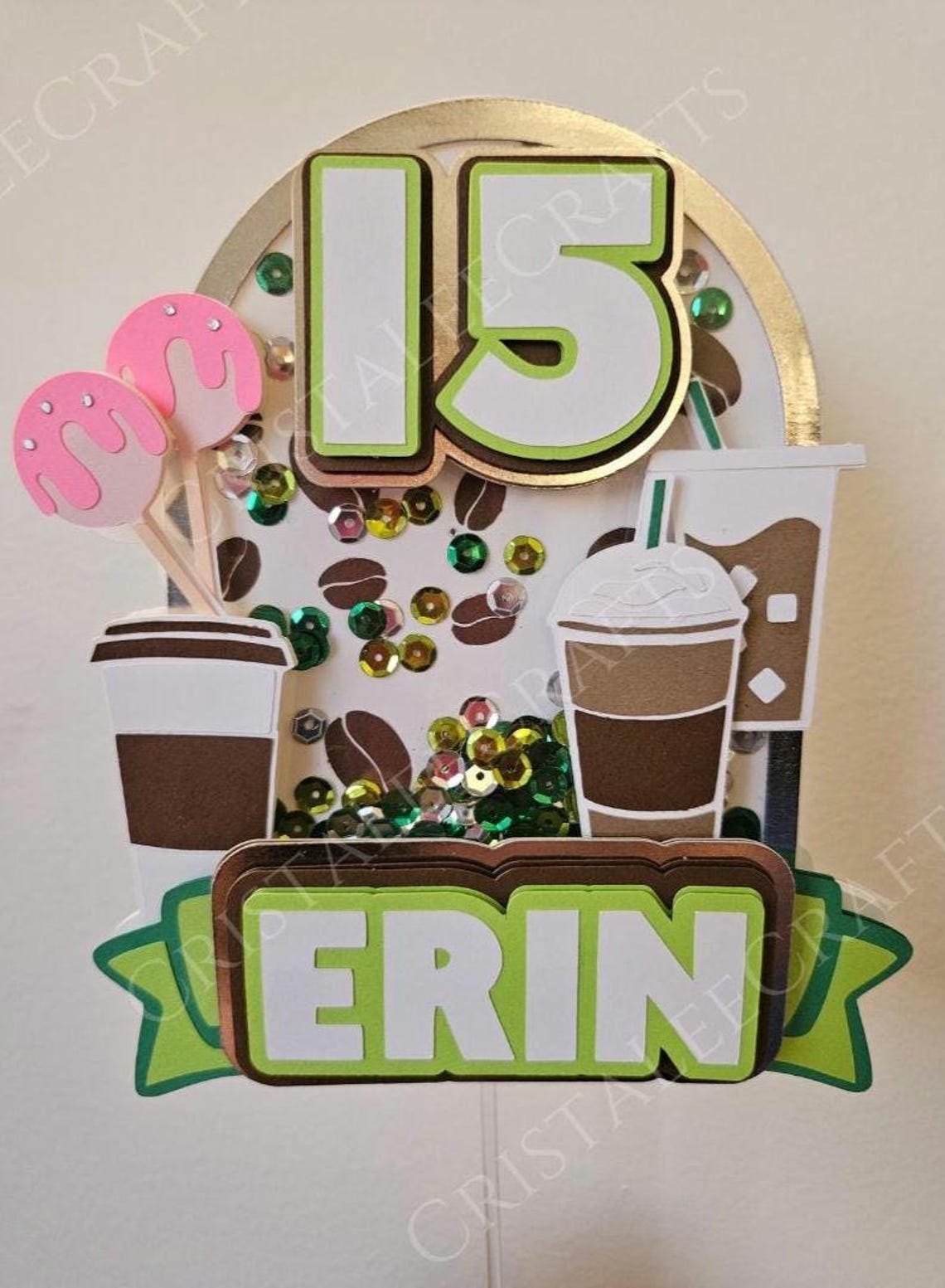 Coffee Party Decorations - Shaker Topper | Banner | Cupcale Topper ...
