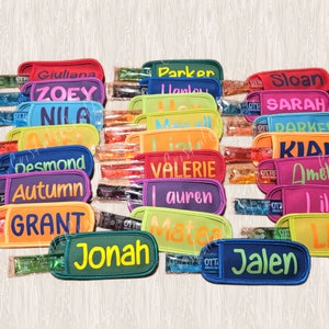 Personalized Popsicle holder, Custom Popsicle Holder, Customized Popsicle Sleeve, Kid&#39;s Popsicle Holders, Colored Popsicle Holders, Sleeve